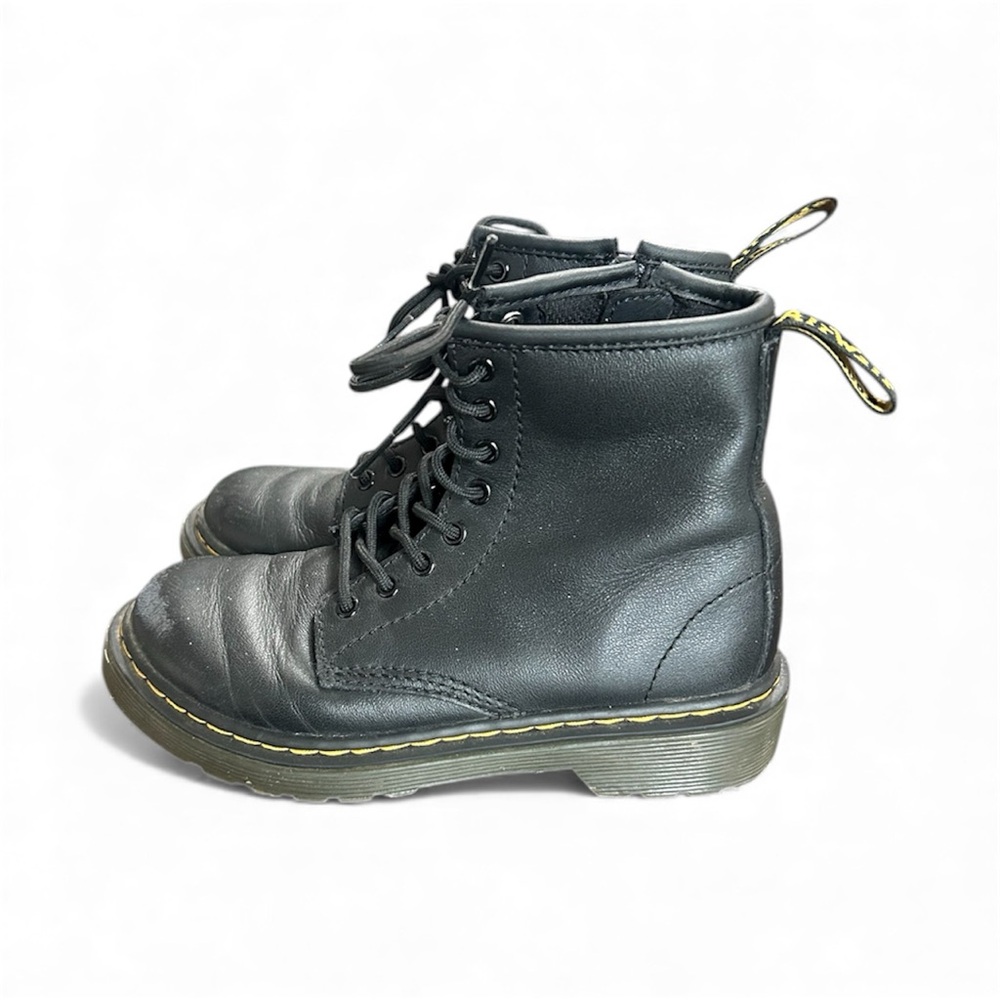 Dr. Martens Kids Black Lace-Up Boots